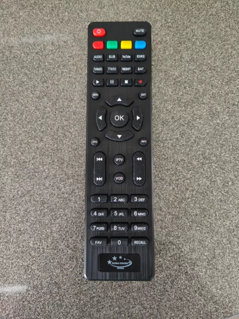 Genuine Remote Control For Golden Interstar FTA S2+ Satellite Receiver