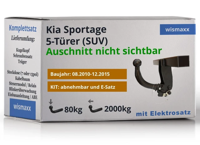 Kia Sportage Anhngerkupplung Nachrsten
