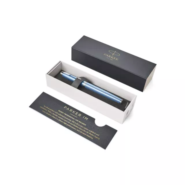 PARKER IM Rollerball Pen Premium Blue with Fine Point Black Ink Refill, Gift BoX
