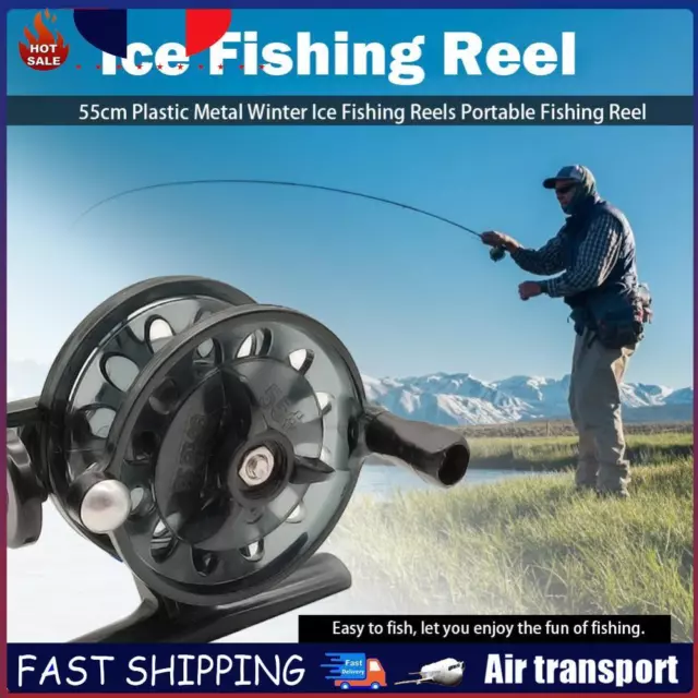 55MM PLASTIC METAL Winter Ice Fishing Reels Portable Fishing Reel