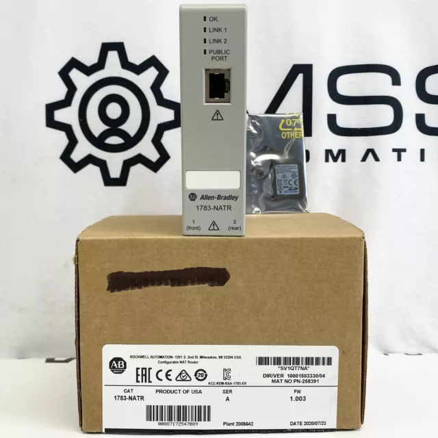 Allen Bradley 1783-NATR Configurabile Nat Ethernet Router Serie A USA Seller