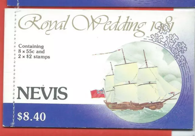 Nevis stamps. 1981 Royal Wedding Booklet MNH (G982)