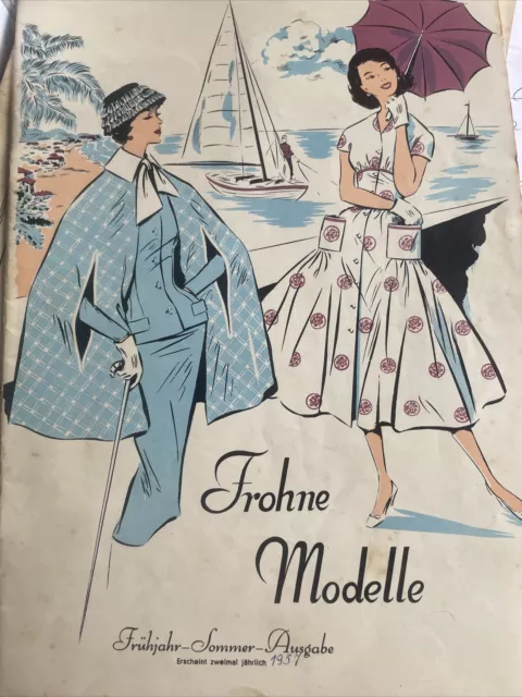 Frohne Modelle 1957 Frühjahr Sommer Mit Schnittmuster