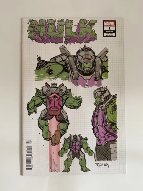 Hulk #1 Marvel Comics Ottley Design Variant 1:10 Incentive Combine/Free Shipping