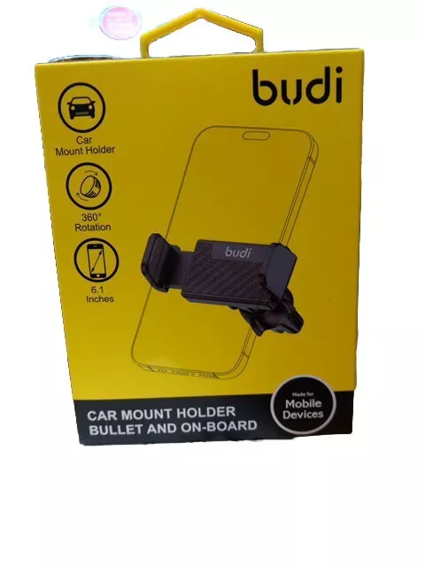 BUDI  STEADY STRONG SAFE Car Phone HolderCar Vent Mount Phone Holder