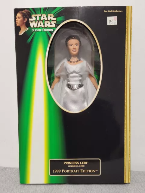 STAR WARS: 12 Inch Figure, PRINCESS LEIA Ceremonial Gown, Portrait Ed 1999 MIB