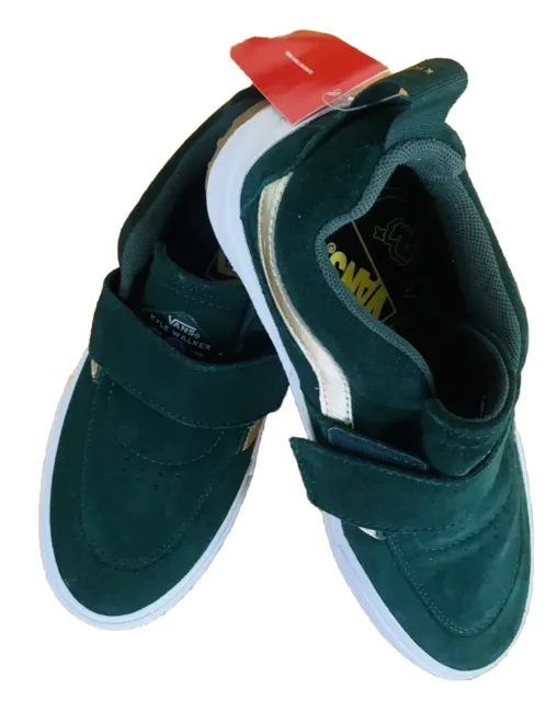 (NEW) VANS KYLE Pro 2 Mens Green Suede Strap Lifestyle Sneakers Shoes ...