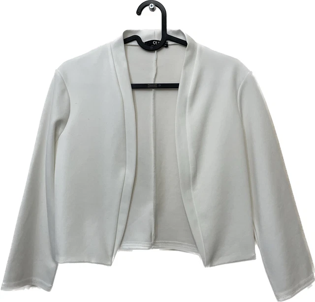 Quiz Bolero bianco formale occasione manica aperta a 3/4 taglia 12