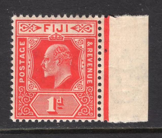 M24158 Fiji 1906 SG119 KEVII: 1d red. UMM, Cat £23