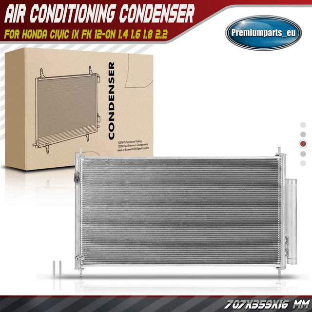 AIR CON CONDENSER AC Conditionin for Honda Civic MK 9 20122016