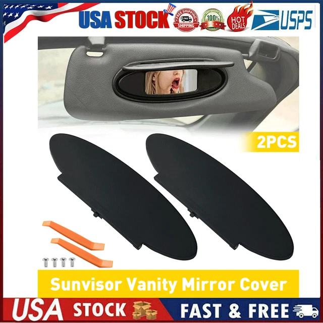 2PCS Replacement Sunvisor Vanity Mirror Cover for Porsche 911, 996, 997