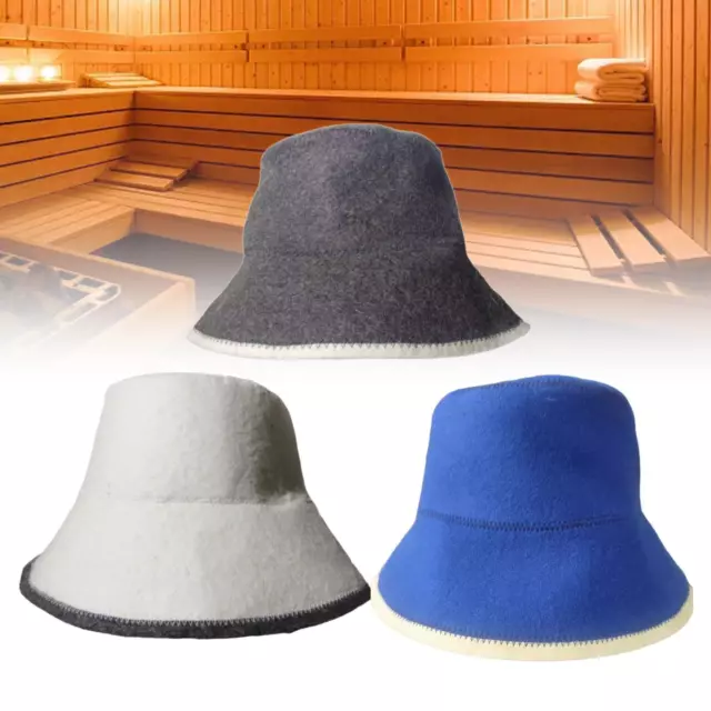 Chapeau de sauna en laine chapeau de bain russe chapeau de sauna pour sauna pour