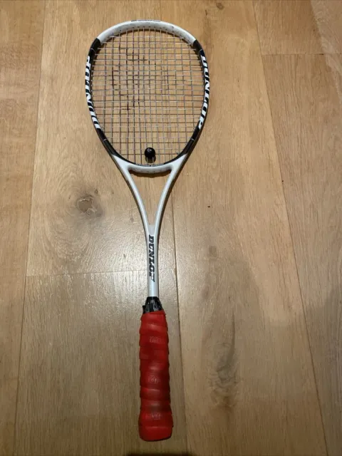 Dunlop Hotmelt Pro Squash Racket black/white with damper
