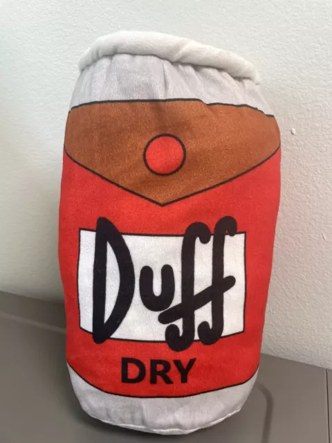 Simpsons Universal Studios Plush Pillow Huge Duff Dry 15” NWOT