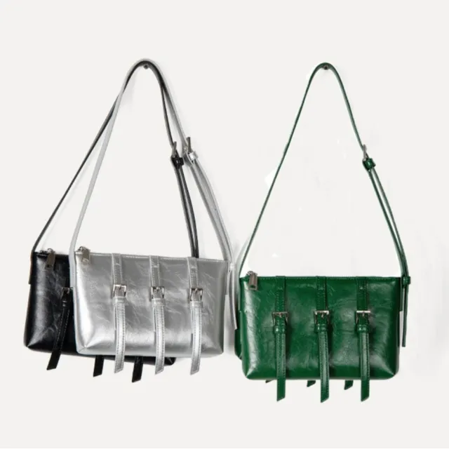 Luxury Fashion Purse Solid Color Shoulder Bag Crossbody Bags Belt Decoration