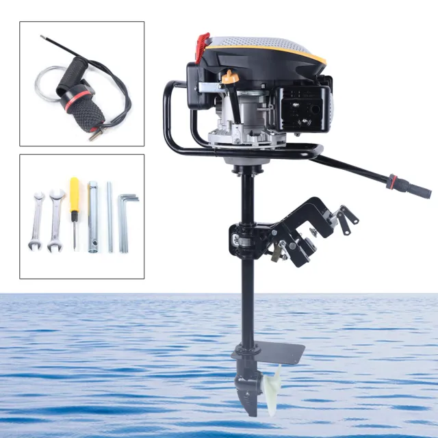 225CC 4-Stroke 9HP Air-cooled Outboard Engine Single Cylinder,Air-Cooled,4500rpm