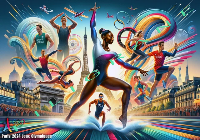 PARIS 2024 JEUX Olympiques photographir 30X21 cm EUR 14,00 - PicClick FR