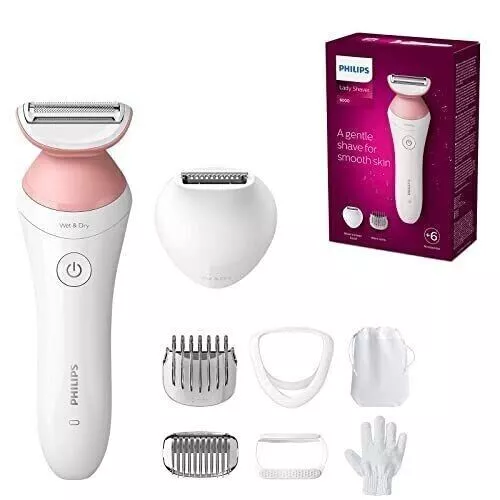 Philips Lady Shaver Series 6000 Cordless - Wet & Dry Use - White BRL146/00