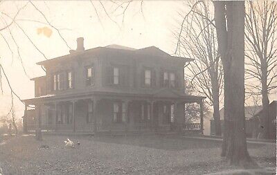 c.1910? RPPC Victorian Home Mount Lebanon NY Columbia county