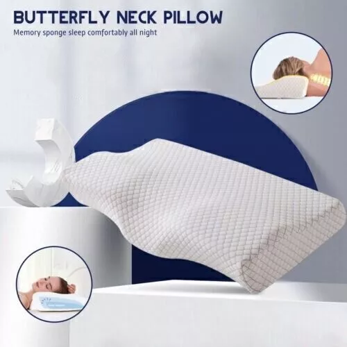 Bett Nacken Kissen Memory Schaum Rückseite Schlafen Ergonomisches Relese Druck