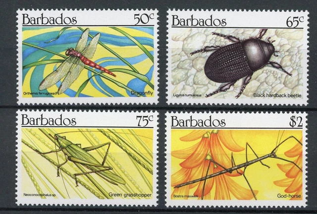 Barbados 759-62 postfrisch Insekten #HC420