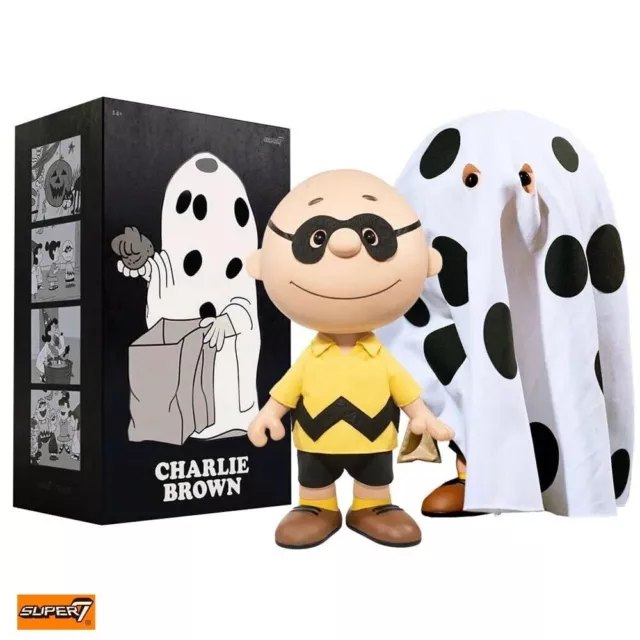 Super7 Peanuts Supersize - Charlie Brown (Ghost Sheet) 16 Inch Figure