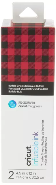Cricut Infusible Ink Transfer 2 Sheets   11.4cm x 30.5cm (4.5" x 12")   Buffalo