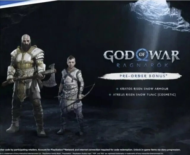 God of War Ragnarok Pre Order DLC Pack - Risen Snow Armour & Tunic