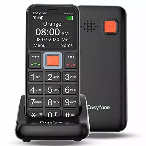 EASYFONE PRIME-A5 TELEFONO Cellulare per Anziani con Tasti Grandi, (E3h)  EUR 97,59 - PicClick IT