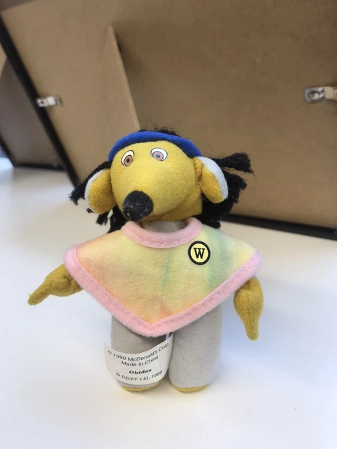 1999 McDonalds The Wombles Of Wimbledon - Obidos - Soft Plush Toy Happy Meal