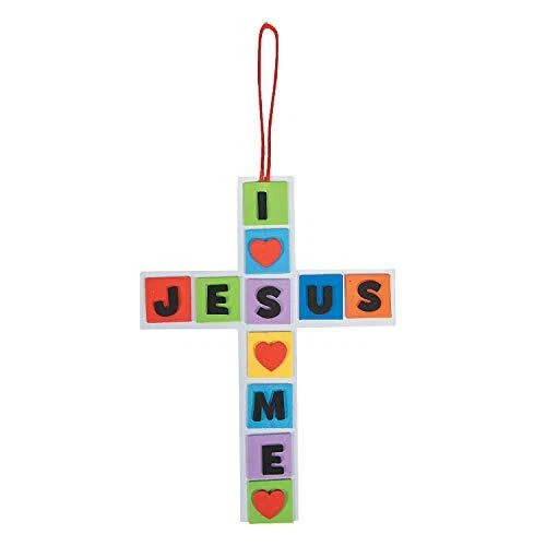 I Love You Jesus, Jesus Loves Me Cross - Crafts for Kids and Fun Home