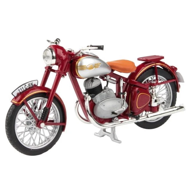Modellfahrzeug Jawa 250 Perak Standard, dunkelrot 1948.