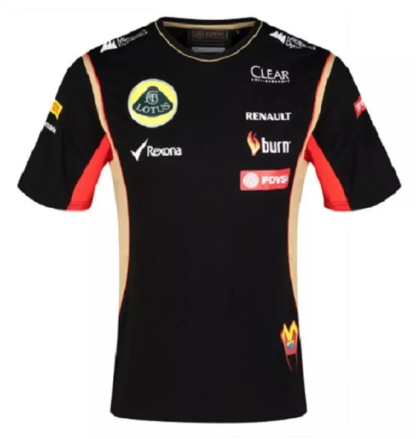 T-SHIRT Adult Formula One 1 Lotus F1 Team PDVSA Maldonado 2014/5 XSmall FR