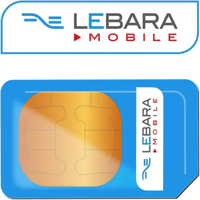 Lebara 3G/4G PAYG International Multi Sim Card - Include Nano/Micro/Standard SIM