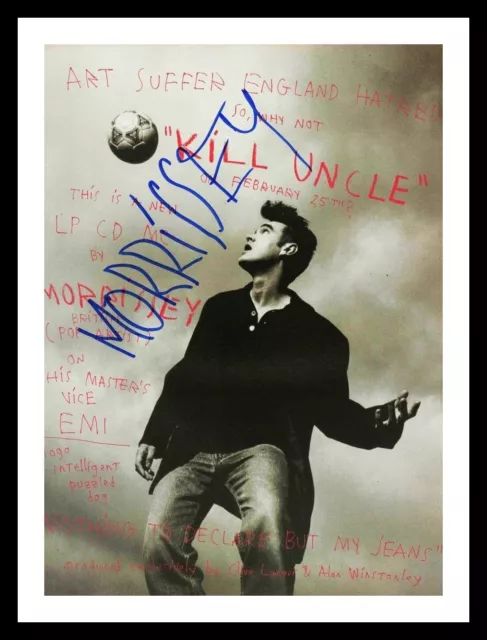 Morrissey Autographed Signed & Framed Photo Print