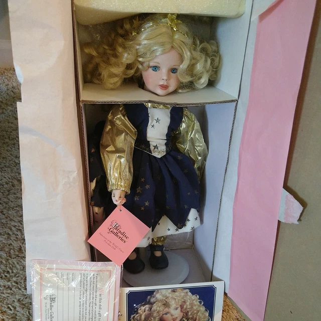 PARADISE GALLERIES doll TWINKLE wind up music box RARE 90’S TREASURY COLLECTION