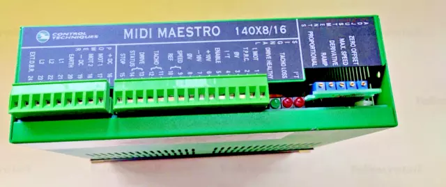 1x CONTROL TECHNIQUES 140X8/16 SERVO DRIVE MIDI MAESTRO DC 120VAC