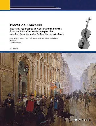 Piezas de concurso - volumen 1 del repertorio del Conservatorio de París para viola