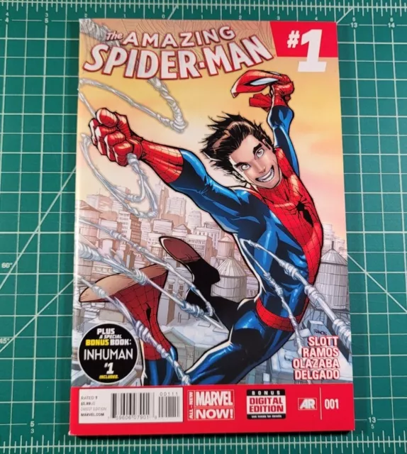 Amazing Spider-Man # 1 (2014) NM Marvel Cindy Moon Silk 1st Cameo App 1st Print
