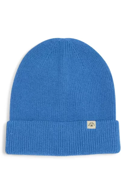 Madewell Recycled Cotton Beanie In Oasis  Blue Unisex Os Nwot