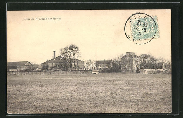 CPA NeauflesSaint-Martin, Usine