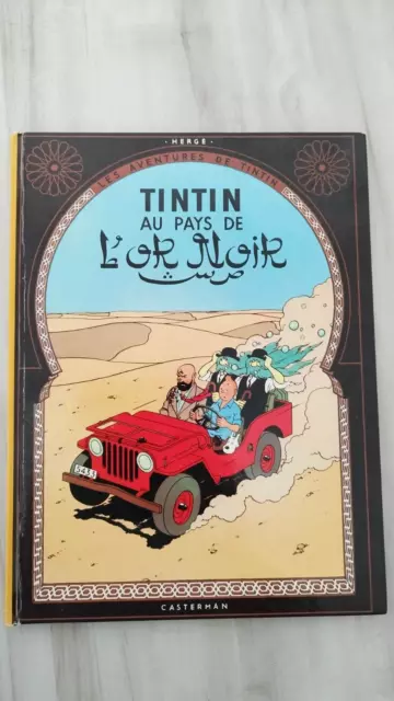 Comic Herge Tintin Au Pays de L'Or Noir = Land des schwarzen Goldes