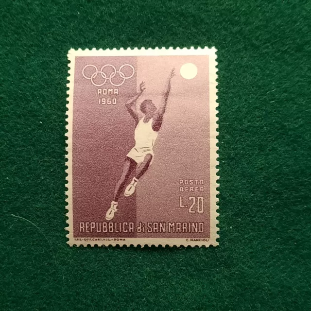 SAN MARINO 1960 ROME OLYMPICS 4values Airmail Complete Series MNH 3