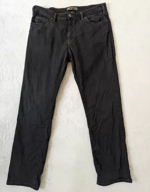 34 Heritage Jeans Mens Size 40x34 Black Charisma Comfort Classic Dark Wash Denim