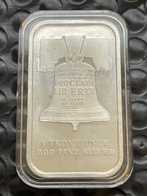 1 Oz .999 Fine Silver We the People Proclaim Liberty Bell SD Bullion SilverTowne