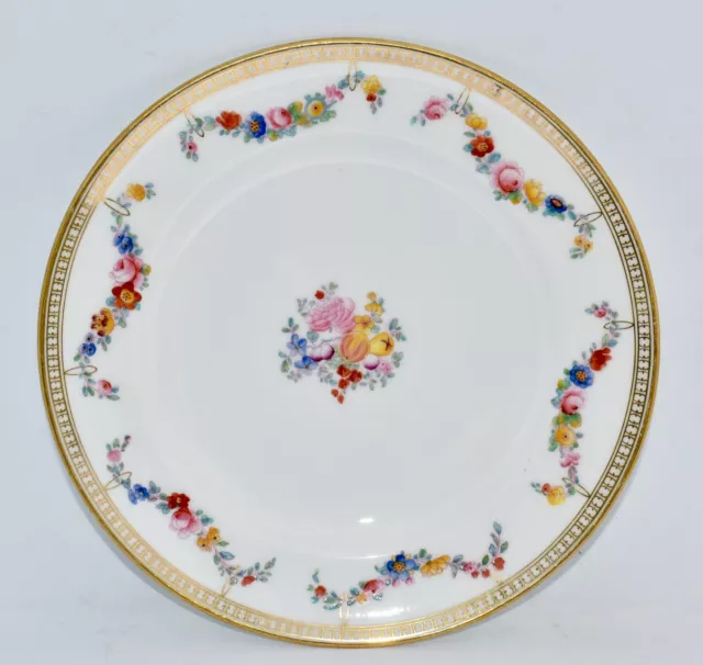 Antique Mintons Plate with Hand Painted Floral Garland/Swags & Centre #5223 20cm