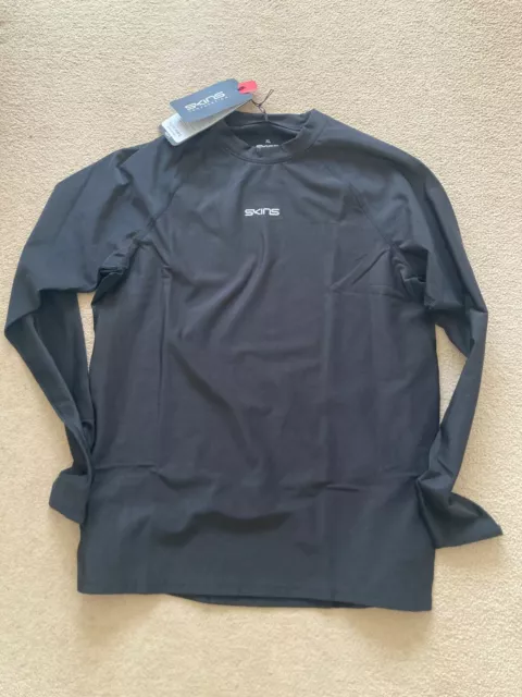 Skins Mens  DNamic Force Thermal  L/S Top -BNWT-RRP £55-2XL-Black