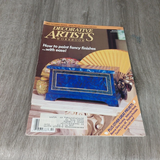 Libro de trabajo de artistas decorativos octubre 1989 cómo pintar acabados elegantes