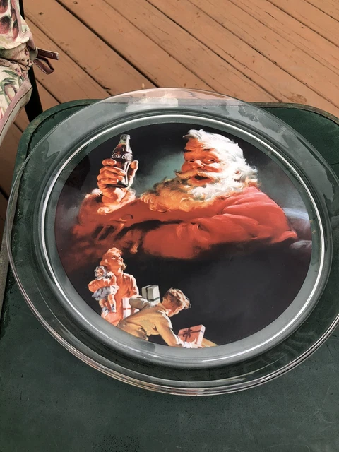 Coca-Cola Glass Platter 1993 Mint  Collectable Vintage
