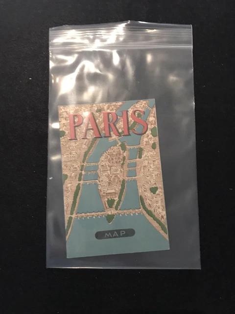 Paris Map Of Attractions FOR SALE! - PicClick UK